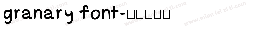 granary font字体转换